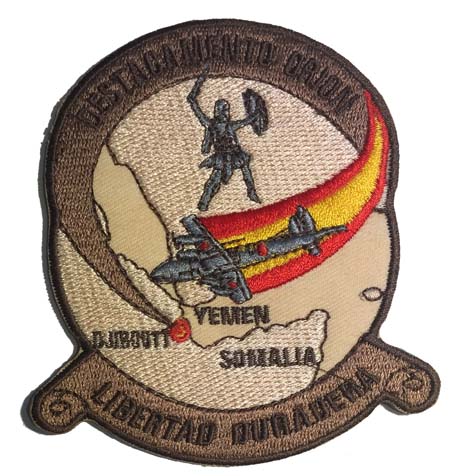 Escudo bordado Destacamento Orion \" Libertad Duradera \" árido